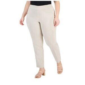 Jm Collection Stonewall Tummy Control Pull-on Slim-Leg Pants Plus Size 16W NWT